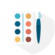 活用方法は無限大<br>企業ごとの独自コンテンツ・アイコン